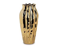 VASO CERAMICA GOLD LUCIDO H.45