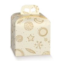 SCAT. PANETTONE 24,5X24,5X13 WHITE UNIVERSE