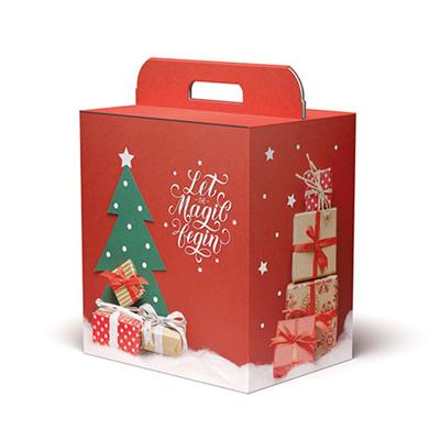 SCAT. PANETTONE LINEA   100 CM.31X23X35 MAGIC CHRISTMAS