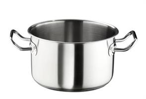 CASSERUOLA INOX FONDA 2 MANICI MASTER CM.28 LT.9,75