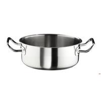 CASSERUOLA INOX BASSA 2 MANICI MASTER CM.28 LT.5,75