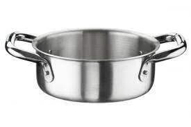 CASSERUOLA INOX BASSA 2 MANICI MASTER CM.32 LT.11