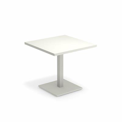 TAVOLO ROUND 70X70 BIANCO BASE QUADRA