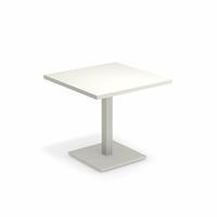 TAVOLO ROUND 70X70 BIANCO BASE QUADRA