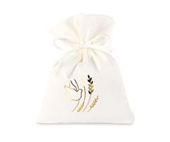 SACCHETTO RASO BIANCO C.COLOMBA GOLD 10X14