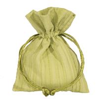 SACCHETTO COTONE CAROLIN CM.9X12 PZ.10 APPLE GREEN